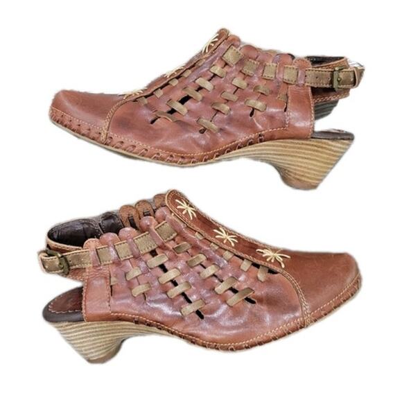PIKOLINOS Brown Woven Sandals - Picture 1 of 8